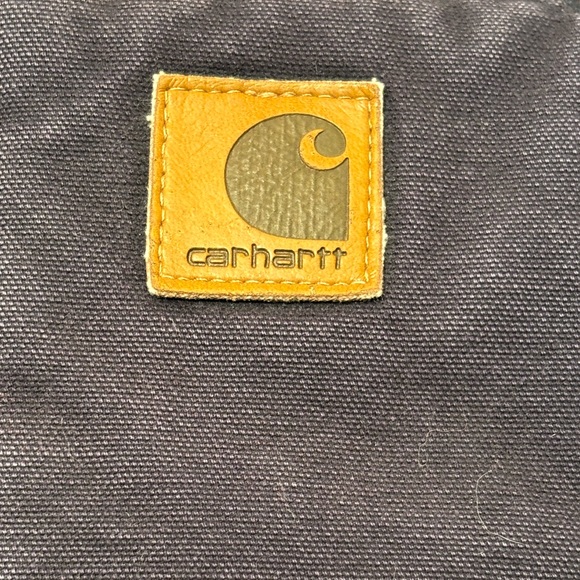 Vintage Carhartt Vest Mens Size Large V52 MDT Navy Blue Faded Zip Up RARE - Picture 12 of 16